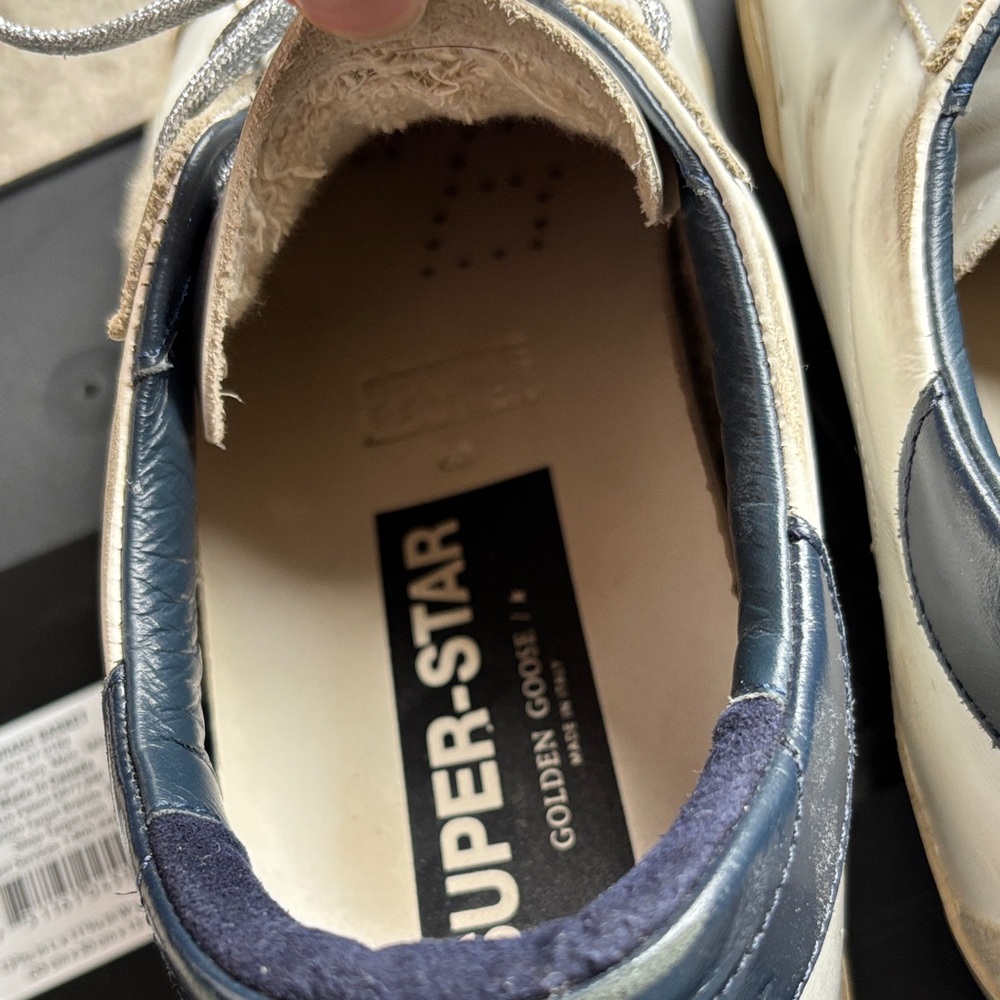 Golden Goose Super-Star White Sneakers - Picture 6 of 16